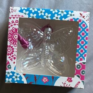 Taylor Swift Lover Glass Butterfly Ornament